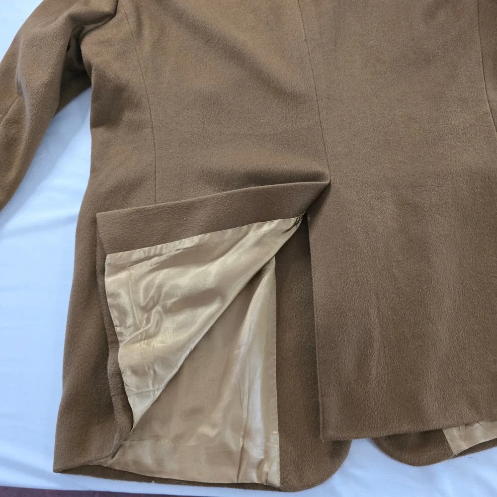 Haspel Blazer Sport‎ Coat B1002 100% Cashmere 2-Button 46L Camel Brown Luxury